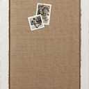 Linen Bulletin Boards for Walls 18 X 29 Inches Wooden Frame, White Pin Board Decorative Cork Board for Office Home Kitchen, Message Notice Vision Board, Wall Organizer Display Board