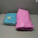 Inflatable Round Mattress Pink And Blue
