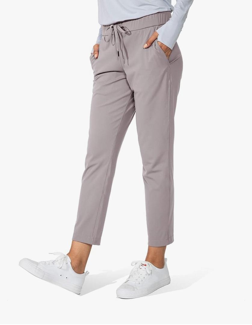 G Gradual Women's Pants with Deep Pockets 7/8 Stretch Ankle Sweatpants for Golf, Athletic, Lounge, Travel, Work Size 12