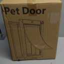 Cat Door for Wall, Small Pet Door, Heavy Duty Doggy Door, All Aluminum Frame, 2 Magnetic Flaps, Energy Efficient, Telescoping Tunnel, Sliding Lock Panel, Easy to Install (Pets Up to 22 LB)