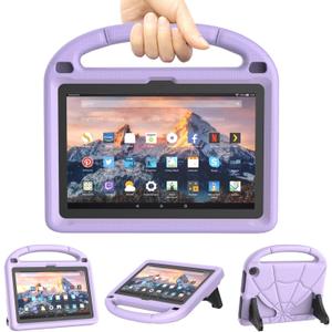 8in Tablet Case for Kids, Not Fit iPad TCL 8inch Tablets -Patamiyar Lightweight Shockproof Case with Handle Stand -Light Purple