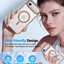 Magnetic for iPhone 17 Air Case, [Anti-Slip] [Military-Grade Drop Protection] [Camera Protection] Skin-Friendly Slim Matte Shockproof Protective for iPhone 17 Air Phone Case, Brown
