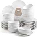 36-Piece Dinnerware Set for 12,Transform Your Table with Stylish Plates & Bowls,Ideal for Hosting, Entertaining & Special Occasions, Dishwasher Safe