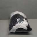 Victree Color Block Velvet Curtains for Bedroom, Patchwork Blackout Curtains 52 x 90 inch Length - Room Darkening Sun Light Blocking Grommet Window Drapes for Living Room, 2 Panels, Navy and White