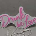 Drunk in love Neon Signs Pink Neon Lights USB Switch Operated Led Sign Letters for Room Home Bar Art Wall Decor Party Wedding Engagement Valentines Day Christmas Gifts (Pink)