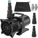 AquaMiracle 1800GPH Submersible Water Pump UL Certified Pond Pump Fountain Pump Aquarium Water Pumps for Pond, Waterfall, Fountain, Fish Tank, or Hydroponics 