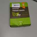 Compostable Trash Garbage bags, AYOTEE 13-15 Gallon Tall Kitchen Trash Bags, Heavy Duty Unscented 1.18Mils 55 Liter,60 Count, Strong Thicken Rubbish Waste Can Liners for Kitchen Garden Home