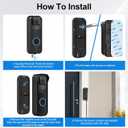 Doorbell Adapter for Blink Doorbell Camera, Doorbell Transformer Shell with 18ft/5.5m Waterproof Cable Continuously Supply Your Video Doorbell 2021 2023 Version
