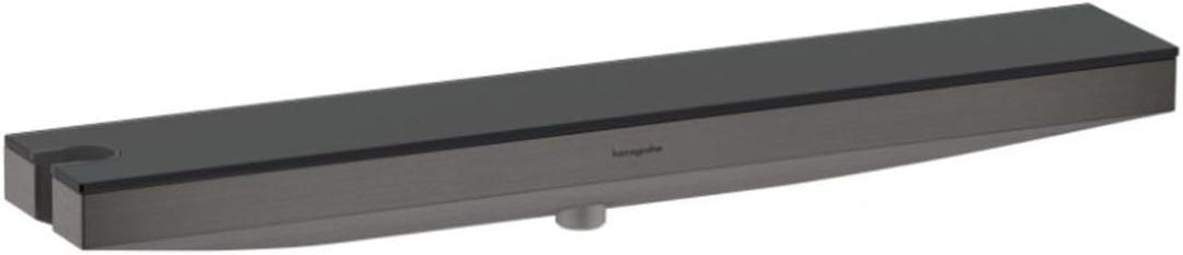 hansgrohe Rainfinity Handheld Shower Wall Outlet 1/2-inch Thread Connection Modern in Brushed Black Chrome, 26843341