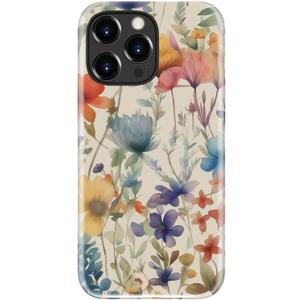 LUMARKE for iPhone 15 Pro Max Case,Trendy Flower Cover,Wireless Charging