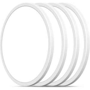 Matane 6Pack 12 inch LED Flush Mount Ceiling Light Fixture, 24W Led Ceiling Light 3000K/4000K/5000K Selectable, Low Profile Ceiling Lights for Bedroom, Laundry Room, Kitchen, White