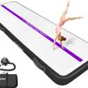VOFiTNY All Purpose Gymnastics Mat 6.6/10/13/16/20 ft Sturdy Inflatable Tumble Track for Home/Gym