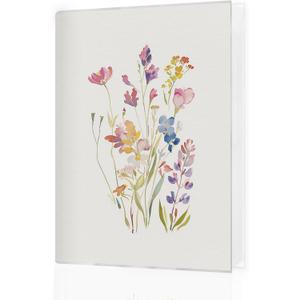 Floral Photo Album 4x6 Hold 36 Photos, Watercolor Wild Flower Aesthetic Small Photo Album Picture Memory Book Keepsake for Family Baby Travel Vacation