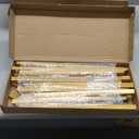 Wokceer Wedding Arch Backdrop Stand 7.2FT, 6.6FT, 6FT Set of 3 Gold Metal Arch Backdrop Stand for Wedding Ceremony Baby Shower Birthday Party Decor