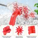 Bike Chain Cleaner Tool Kit Transparent Bicycle Chain Cleaning Machine with Built-in Brushes, Quick Deep Clean Chain Washer for Mountain & Road Bikes
