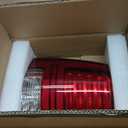 Lochnchn LED Tail Lights Compatible with 2013-2018 Ram 1500, 2014-2018 Ram 2500/3500 Rear Taillight with Blub Brake Lamp Assembly Red Lens Black Interior Left Driver Side Replace 68093081AB