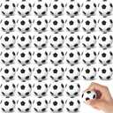 Blulu 30 Pcs Mini Soccer Stress Balls Bulk 1. 6 Inch Small Foam Balls for Kids Stress Relief Relaxation Soccer Party Favors Sport Team Gifts Party Bags Fillers Decoration School Carnival Reward