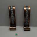 Shelving Solution Wall Sconce 14.4 x 3.5 Inch, with Tea Light Candle Holder Antique Bronze Style Metal Wall Art Decorations for Living Room, Bathroom, Dining Room and Office, Set of 2