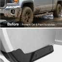 6PCS Mud Flap Delete for 2019-2025 Chevy Silverado 1500 Accessories Front Rear Truck Mud Flaps Delete No Drilling Mudflaps All Weather Protector Mudguards (Does Not Fit AT4X AEV Models)
