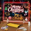 Lumiboard Led Drawing Board with 7 Colors,14"X10" Acrylic Dry Erase Board with Light, Include Adapter, Hanging Chain, Led Drawing Board for Kids with Stand,Birthday and Christmas Gifts for Kids (Colorful-Large 1)