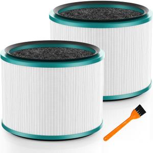 Colorfullife 2 Pack Replacement Filter for Dyson HP00, HP01, HP02, HP03, DP01, DP02 Desk Air Purifiers. Compare to Part # 968125-03 for Dyson Pure Cool Link Fans