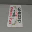 Believe Christmas Sign, Cartoon Characters Pattern Winter Home Wooden Hanging Decor, Indoor Christmas Wood Wall Hanging Sign for Living Room Bedroom Decor 7 x 14 Inches