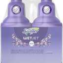 Swiffer WetJet Multi-Purpose Floor Cleaner Solution with Febreze Refill, Hardwood Floor Cleaner, Lavender Scent, 1.25 Liter -42.2 Fl Oz (Pack of 2)