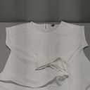 CiCiBird Women Dressy Casual Blouse Work Tie Back Peplum Shirt Trendy Crew Neck Cap Sleeve Tops M