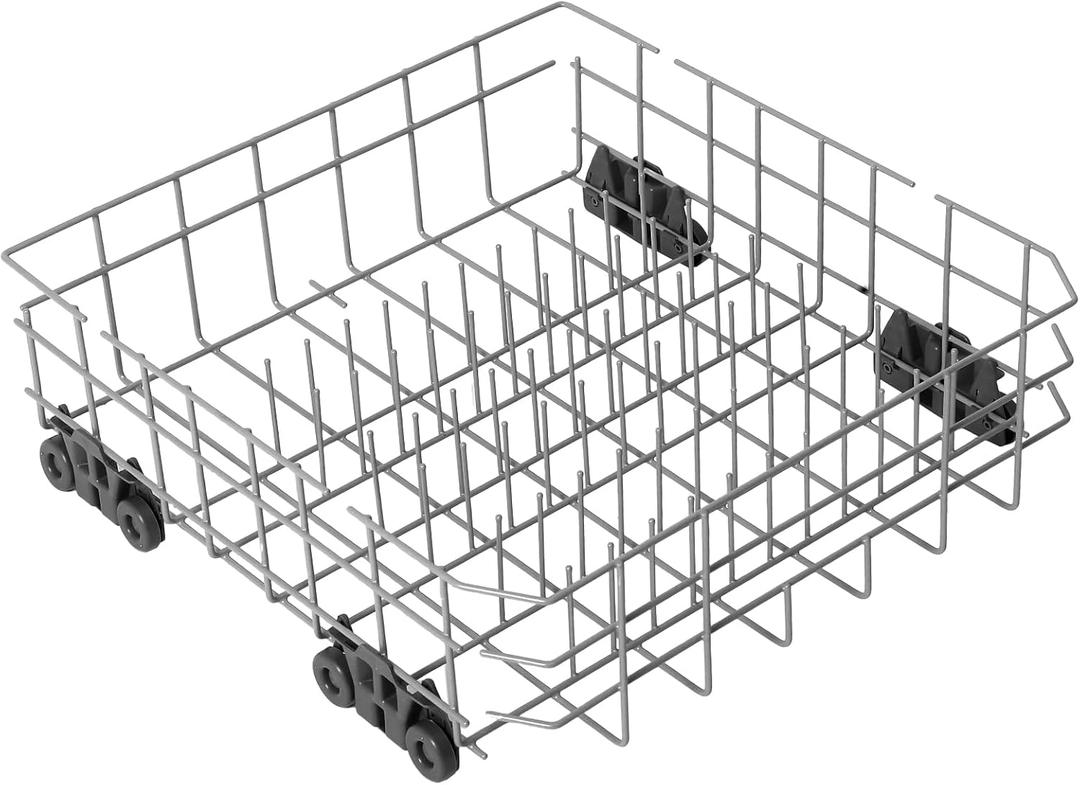 W10728159 Dishwasher Lower Rack with Wheels, Fit for Kitchenaid Dishwasher Rack, W10525646 W10780925 Dishwasher Rack Lower Intended for Maytag Dishwasher Parts Deep 22in Wide 20.8in