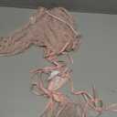 Lilosy Sexy Stretch Ruffle Tie Sheer Mesh Lingerie Set Outfits 2 Piece Women Kawaii Cute See Through Matching Bra Panty Underwear Polka Dot Pink Medium Medium