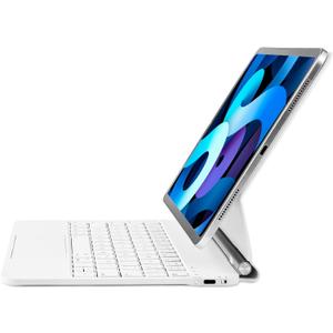 Magic Keyboard for iPad 10th Generation 2022 &11th (A16, 2025), Floating Magnetic Keyboard Case Built-in Multi-Touch Trackpad Compatible with iPad 10.9 Inch 10th Gen, Backlit (White)