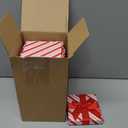 Fullhawl 12 Pcs Christmas Gift Card Holder Boxes with Bow Xmas Greeting Card Present Wrap Boxes Money Holders Party Favor Decor for Wedding Xmas Party Supplies Decorations(Red White Striped)