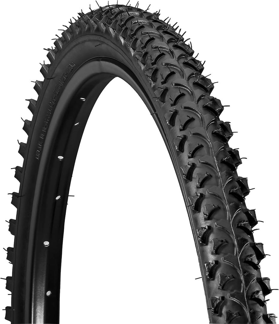 Schwinn Replacement Bike Tire, 26" x 1.95" Mountain Bike Tire, High Traction Tread, Steel Bead Construction, Fits Internal Rim Widths 19mm-29mm, PSI Range 40 to 65