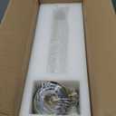 Radiant Fluted Glow Sconce,Fluted Glass Shade,Textural Touch,Sleek Metallic Finish,Suitable for Indoor and Outdoor Use,Bathroom Sconce,Bathroom Wall Lights,6" w x 4" d x 16" h