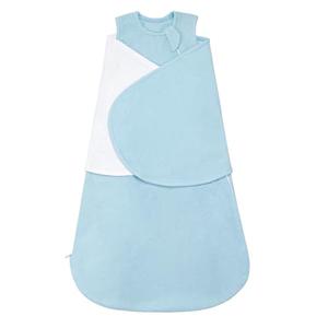 ZIGJOY Swaddle Sleep Sack Newborn 1.5 Tog Fleece Wearable Blanket Baby 6-12 Months - Lightweight MicroFleece Winter Sleeping Sacks Bag for Infant Girl Boy Gifts, Blue