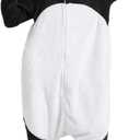 DarkCom Giant Panda Onesie Halloween Costume One Piece Unisex Adult Pajamas Women Men Sleepwear Christmas Pajamas (Medium)