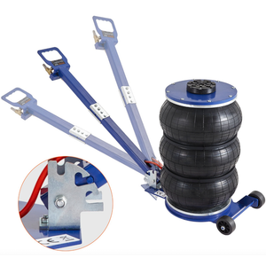 VEVOR Air Jack, 5 Ton/11000 lbs Triple Bag Air Jack, Airbag Jack with Six Steel Pipes, Lift up to 18.5 inch/470 mm, 3-5 s Fast Lifting Pneumatic Jack, with Adjustable Handle for Car, Garage, Repair