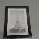upsimples 5x7 Picture Frame, Display Pictures 4x6 with Mat or 5 x 7 Without, Wall Hanging Photo Frames, Black, 1 Pack