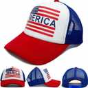 Baseball Caps 4th of July Hat Fourth of July Accessories Outfits for Women USA Hat Trucker Hats 4th of July Accessories for Women Multicolor