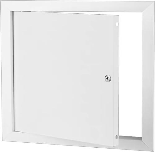Lockable Steel Access Panel Door Reinforced Metal Access Panel - Drywall Ceiling/Attic Door - Solves Fragile Panels (24-24in Lock)