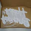 Happy Birthday Neon Sign for Backdrop, LED Happy Birthday Light Up Sign, USB Powered Dimmable Neon Light for Birthday Party Decorations, Wall Decor, Warm White, 16.5 x 12 inch