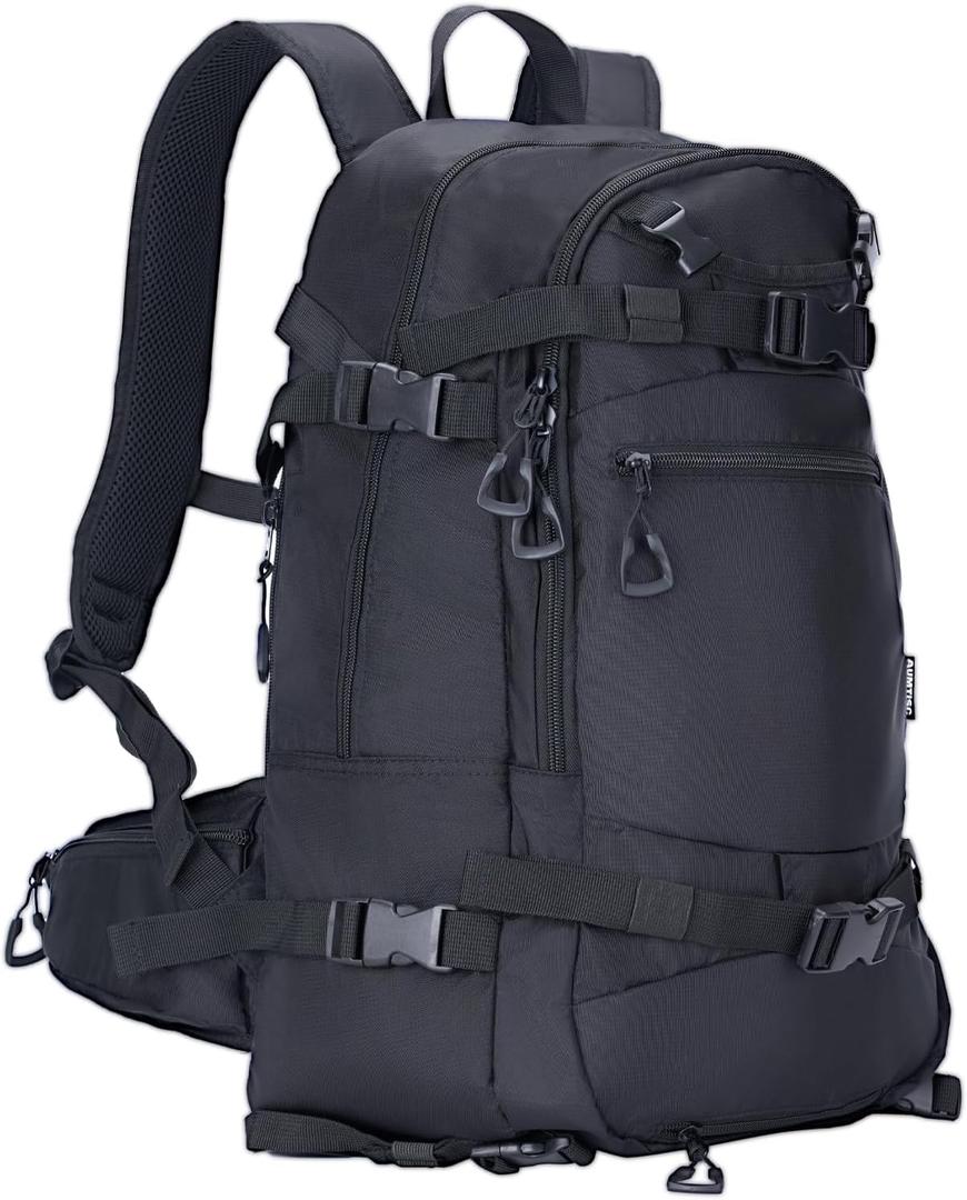 AUMTISC Ski Backpack, 25L Lightweight Snowboard Hydration Pack for Skiing, Snowboarding, Hiking, Traveling