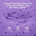 SINWEEK 3 Inch Gel Memory Foam Mattress Topper Ventilated Soft Pressure Relieve Mattress Pad, Breathable Bed Topper, CertiPUR-US Certified, Twin Size