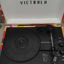 Victrola Journey Bluetooth Portable Suitcase Record Player  with Built-in Speakers, 3 Speed Vinyl Record Player, RCA Out, Headphone Jack (GEO)