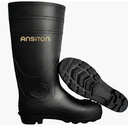 Rain Boots for Men Waterproof Mens Knee High with PVC Rubber Boots Mens Mud Boots, Comfort Lightweight Gardening Fishing Shoes for Yard Farm Outdoor Work (10.5, Black)