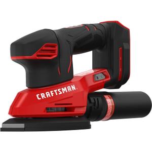 CRAFTSMAN 20V MAX Cordless Detail Sander, Tool Only (CMCW221B), Red