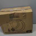 M MCIRCO 350 Piece Gold Dinnerware Set,100 Plastic Plates, 50 Cups,50 Pre Rolled Napkins with Plastic Silverware, Disposable Gold Dinnerware Set for 50 Guest