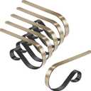 Christmas Stocking Holder Hanger,6 Pack Adjustable Stocking Holders for Mantle and Fireplace Metal Decoration for Xmas Holiday Party