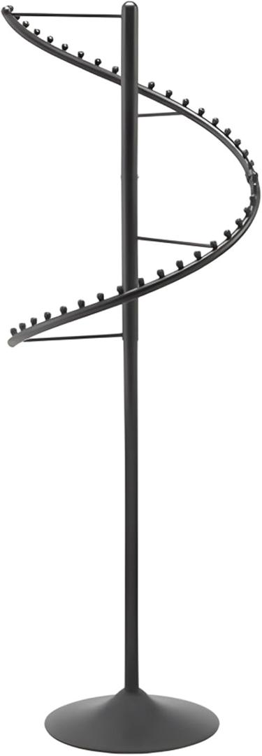 71 Inch Spiral Clothing Racks,Spiral Rotating Clothing Rack,Modern Metal Clothes Garment Display Racks for Storage,Freestanding Retail Clothe Hanger for Bedrooms, Living Rooms, Stores (black)