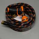 Giraffe Tools Garden Hose 25FT 1/2 Lightweight Flexible Water Hoses Burst 600 psi with 9 Spray Function Nozzle Heavy Duty Hose